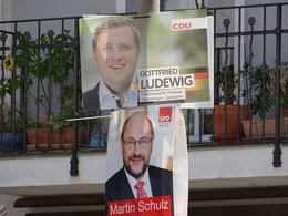 Wahlplakat der SPD von Martin Schulz zur Bundestagswahl 2017.