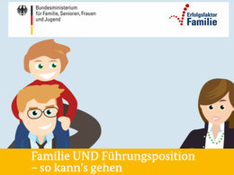 Cover des E-Book-Ratgebers "Familie UND Führungsposition" der Initative Erfolgsfaktor Familie
