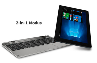 Aldi Full-HD Tablet-Notebook Medion E1240T im 2-in-1-Modus
